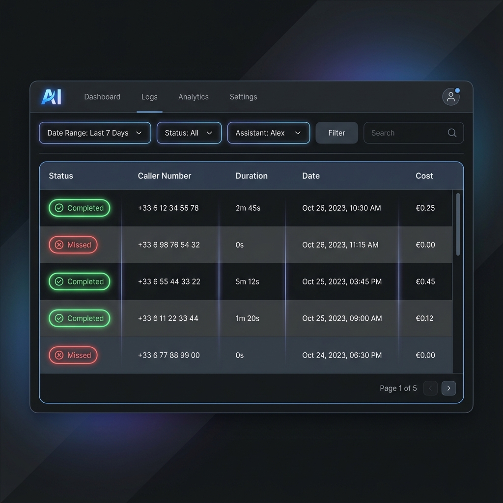 Enregistrement d'appel